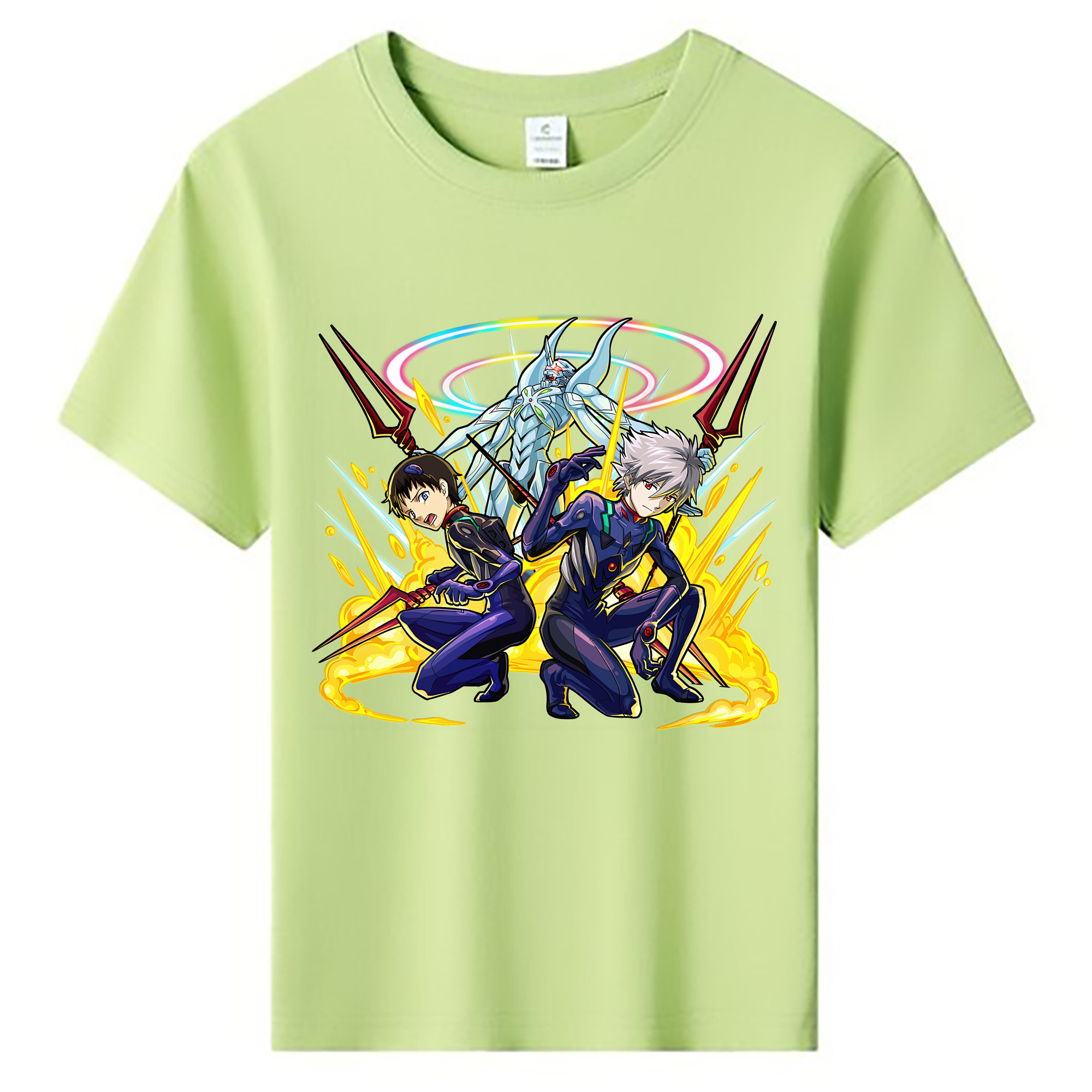 （画像用） EVA 新世紀エヴァンゲリオン 綿100％キッズTシャツ（フロントプリント）
